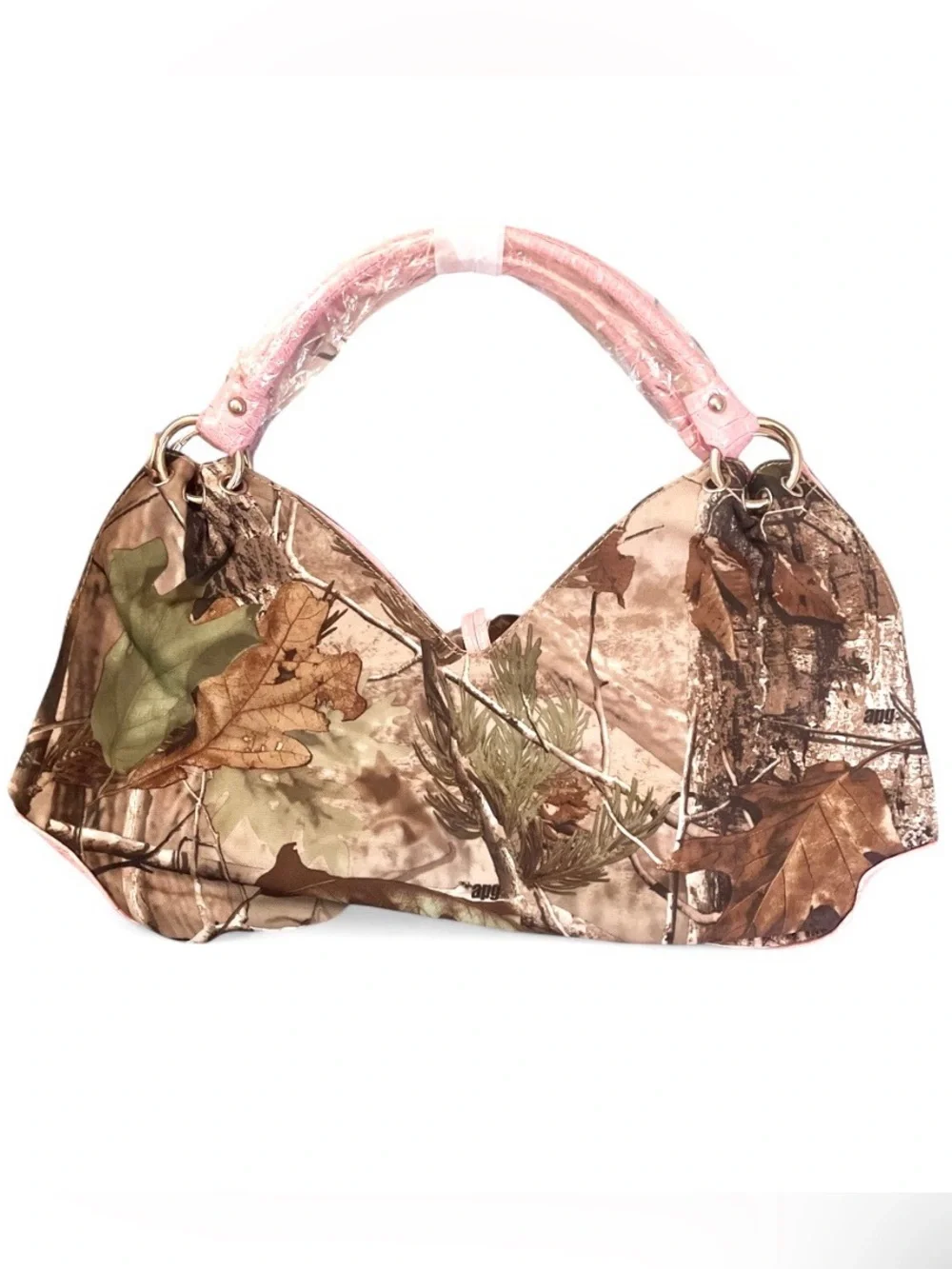 NWT Western Diva Realtree APG Pink Camo Shoulder Bag Purse Croc Accent Y2K